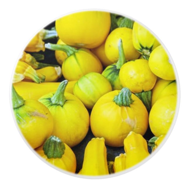 YELLOW WINTER SQUASH KERAMIKKNAUF (Vorderseite)