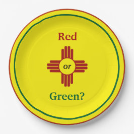 Yellow Zia Sun Puro Nuevo Mexiko Pappteller