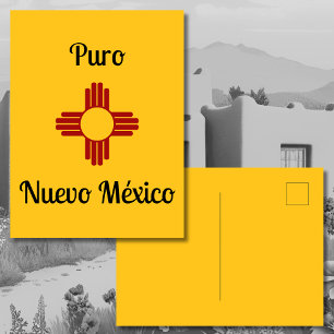 Yellow Zia Sun Puro Nuevo Mexiko Postkarte