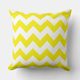 Yellow Zig Zag Streifenkissen Kissen