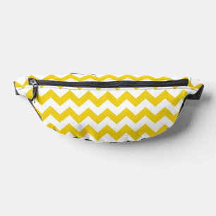 Yellow Zigzag, gelb Zickzack, geometrisches Muster Bauchtasche
