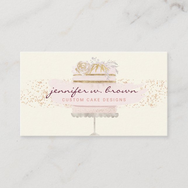 Yellow Zuhause baking Online-Leckerei Visitenkarte (Vorderseite)