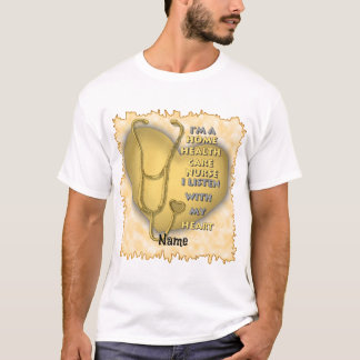 Yellow Zuhause Health Care Custom Krankenpfleger T T-Shirt