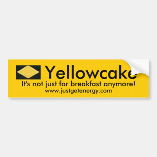 Yellowcake-Autoaufkleber Autoaufkleber