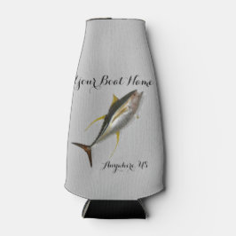 Yellowfin Thunfisch Benutzerdefinierter Schiffsnam Flaschenkühler