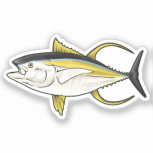 Yellowfin Tuna Vector Aufkleber