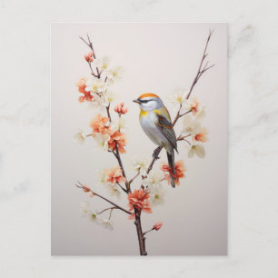 Yellowhammer Bird Feiertagspostkarte
