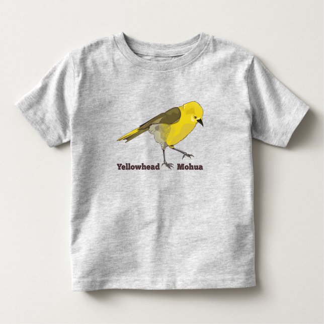 Yellowhead Mohua Kleinkind T-shirt (Vorderseite)