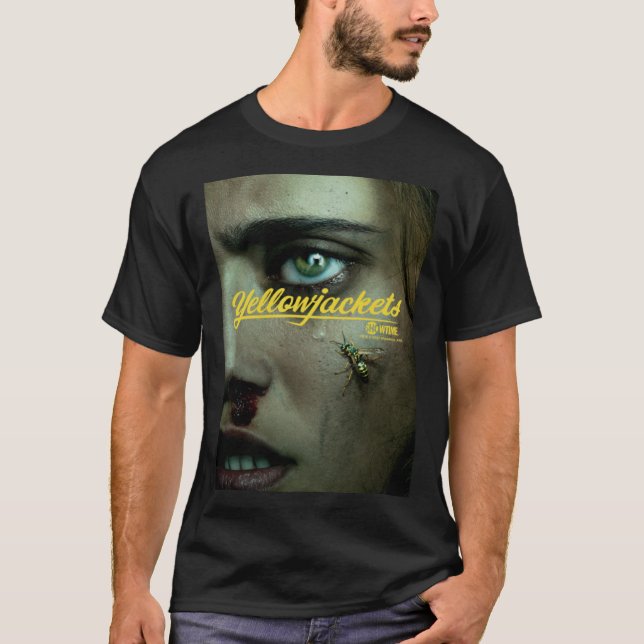 Yellowjacken Closeup Poster T-Shirt (Vorderseite)