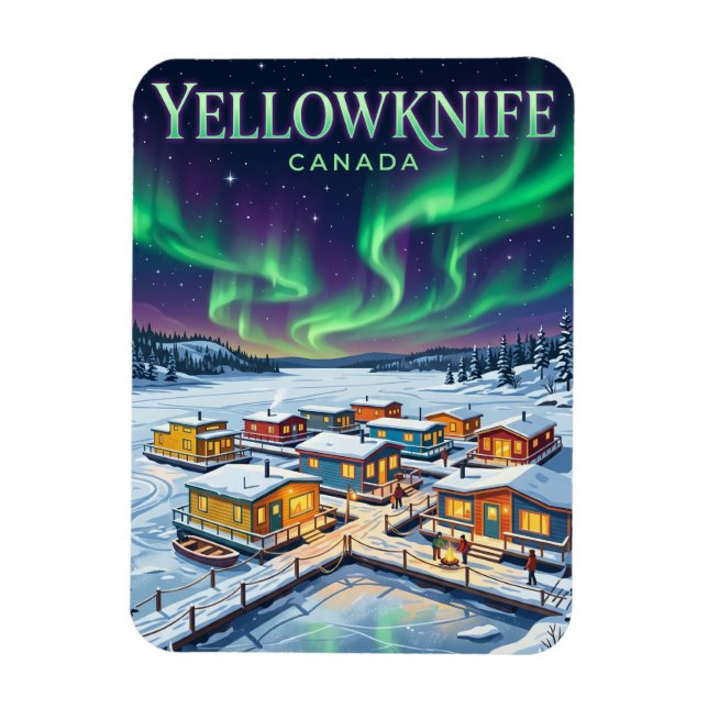 Yellowknife Kanada Magnet (Vertikal)