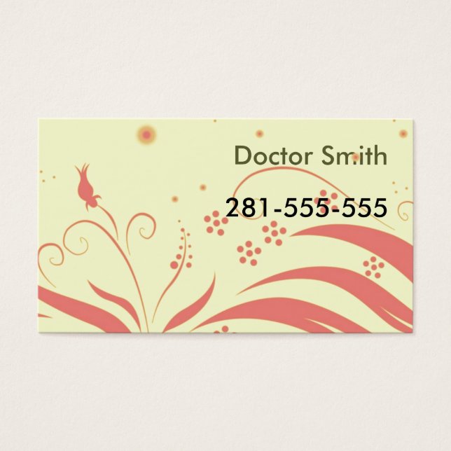 Yellowpinkpattern, Doctor Smith, 281-555-555 (Vorderseite)