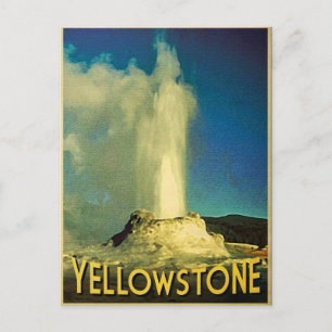 Yellowstone Alt treu Postkarte
