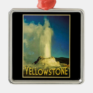 Yellowstone Alt treu Silbernes Ornament