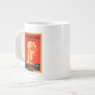 Yellowstone, altes Werbeplakat Jumbo-Tasse