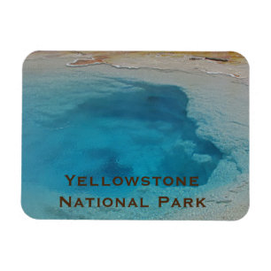 Yellowstone-Andenken-blaues Pool-Foto-Nationalpark Magnet
