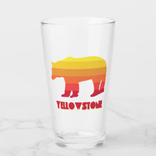 Yellowstone-Bär Glas