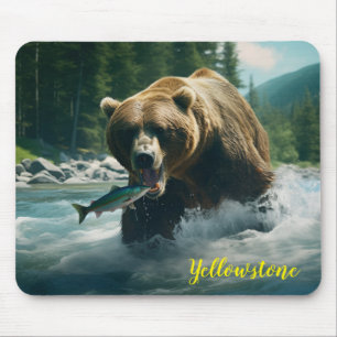 Yellowstone Bear Mouse Pad Mousepad