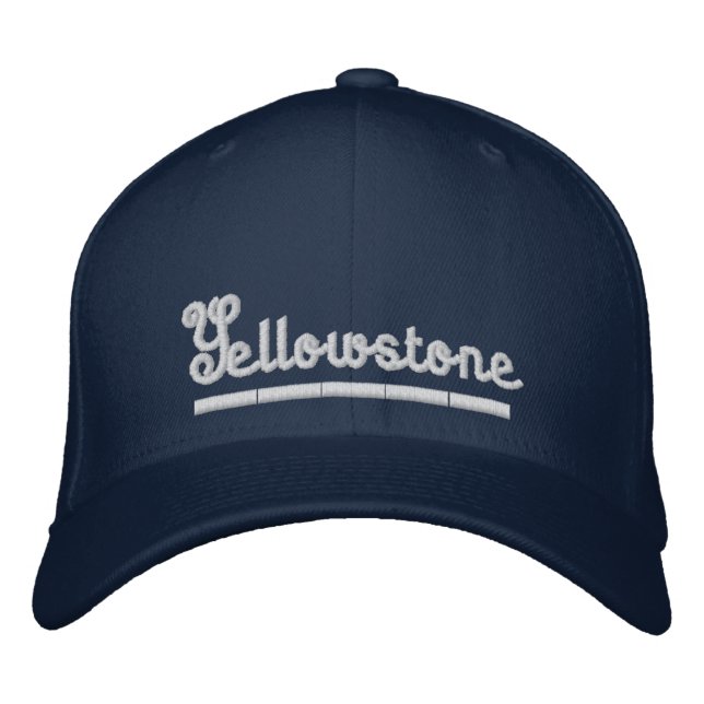 Yellowstone bestickter Baseballkapphut Bestickte Baseballkappe (Vorderseite)