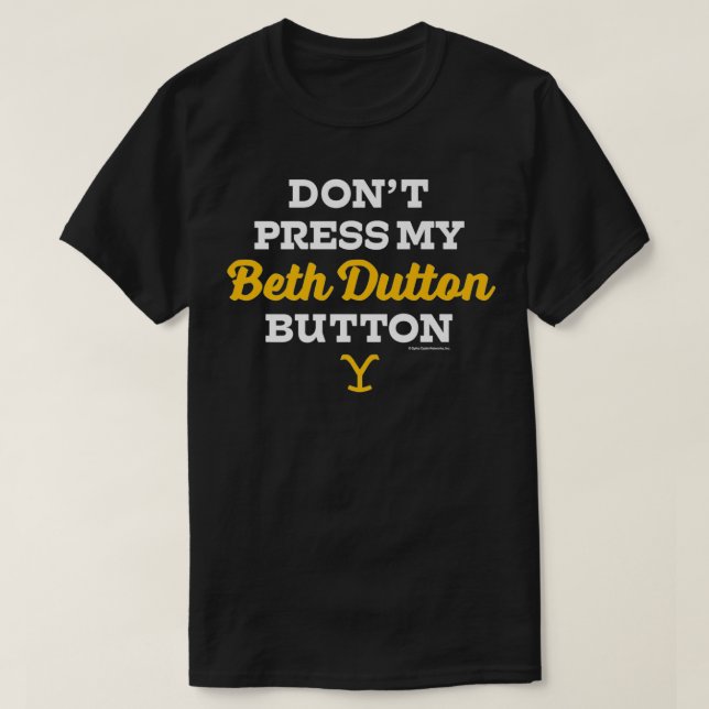 Yellowstone Beth Dutton Button Premium T-Shirt (Design vorne)