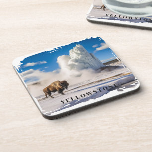 Yellowstone Bison Beverage Coaster Getränkeuntersetzer