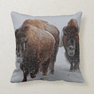 Yellowstone-Bison Kissen
