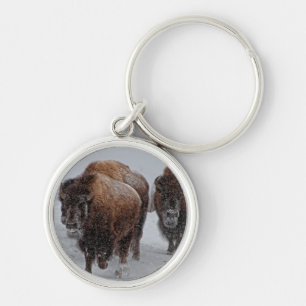 Yellowstone-Bison Schlüsselanhänger