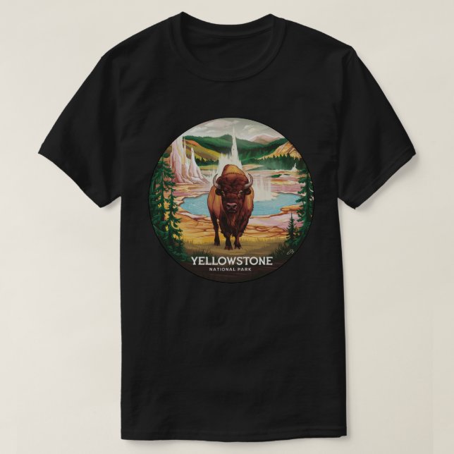 Yellowstone Bison T-Shirt (Design vorne)