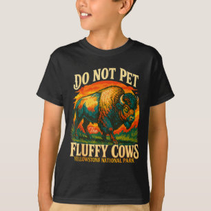 Yellowstone-Bisons Nationalpark lustige Wildtiere T-Shirt