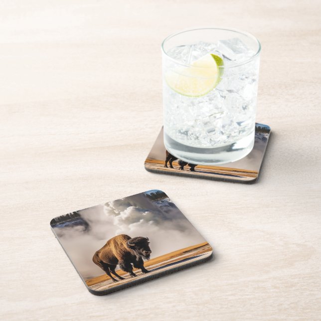 Yellowstone Buffalo Untersetzer Set (Rechte Seite)
