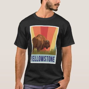 Yellowstone Buffalo Wyoming Nationalpark Souvenir T-Shirt