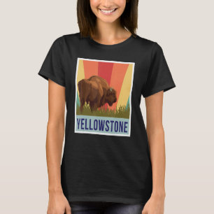Yellowstone Buffalo Wyoming Nationalpark Souvenir T-Shirt