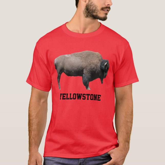 Yellowstone-Büffel T-Shirt (Vorderseite)