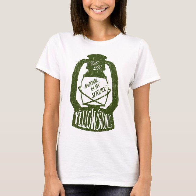 Yellowstone-Camping T-Shirt (Vorderseite)