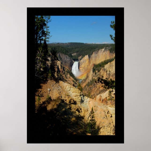 Yellowstone Canyon Falls Poster (Vorne)