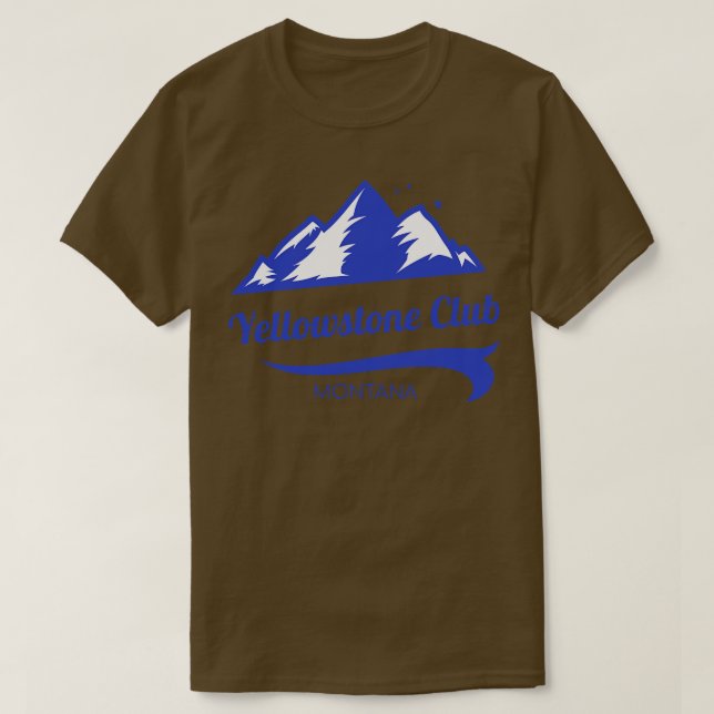 Yellowstone Club Skipass Montana 7 T-Shirt (Design vorne)