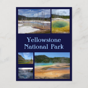 Yellowstone-Collage 1 Postkarte