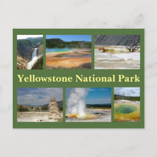 Yellowstone Collage 2 Postkarte