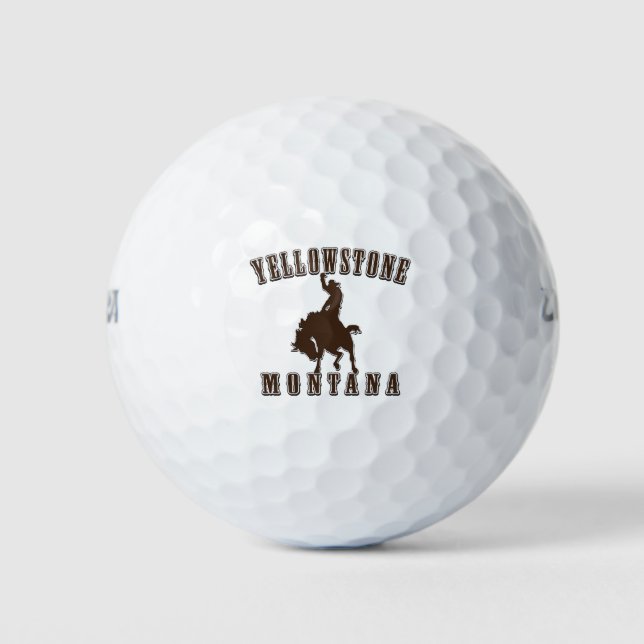 Yellowstone-Cowboy Golfball (Vorderseite)