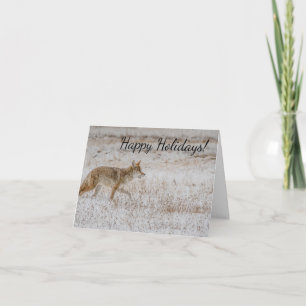 Yellowstone Coyote Greeting Card Karte