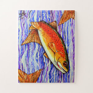 Yellowstone Cutthroat Foreut Fish Stream Puzzle
