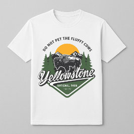 Yellowstone darf das Bison der flauschigen Kühe ni T-Shirt