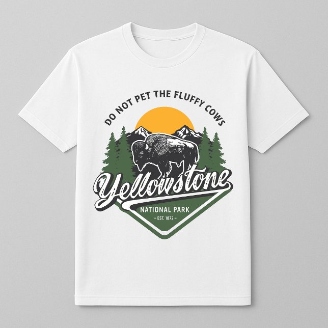 Yellowstone darf das Bison der flauschigen Kühe ni T-Shirt (Von Creator hochgeladen)