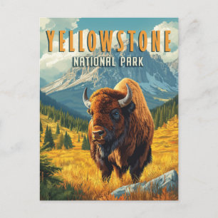 Yellowstone: Eine Retroreise Postkarte