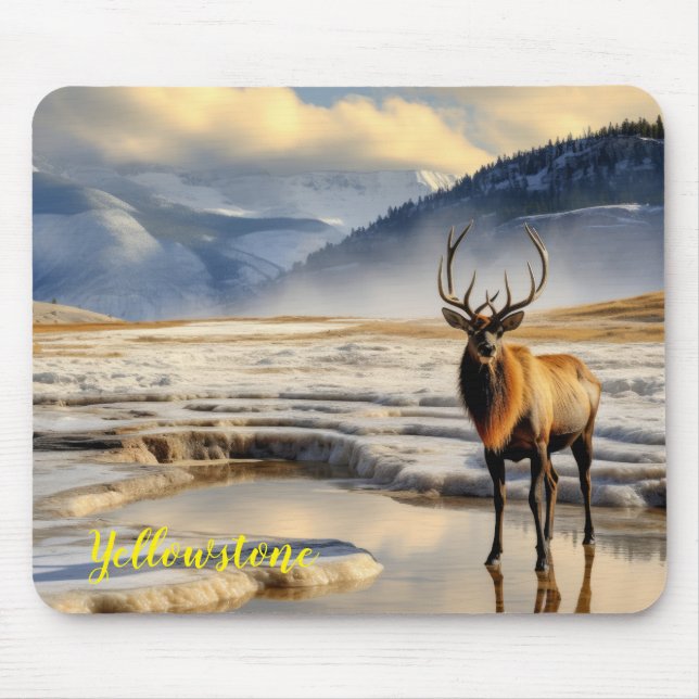 Yellowstone Elk Mouse Pad Mousepad (Vorne)