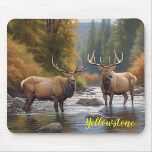 Yellowstone Elk Mouse Pad Mousepad