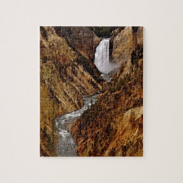 YELLOWSTONE-FALL IN YELLOWSTONE NATIONALPARK PUZZLE (Vertikal)