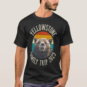 Yellowstone Family Trip 2023 Grizzly Bären Yellows T-Shirt