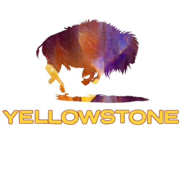 Yellowstone farbenfrohe Bison T-Shirt (Von Creator hochgeladen)