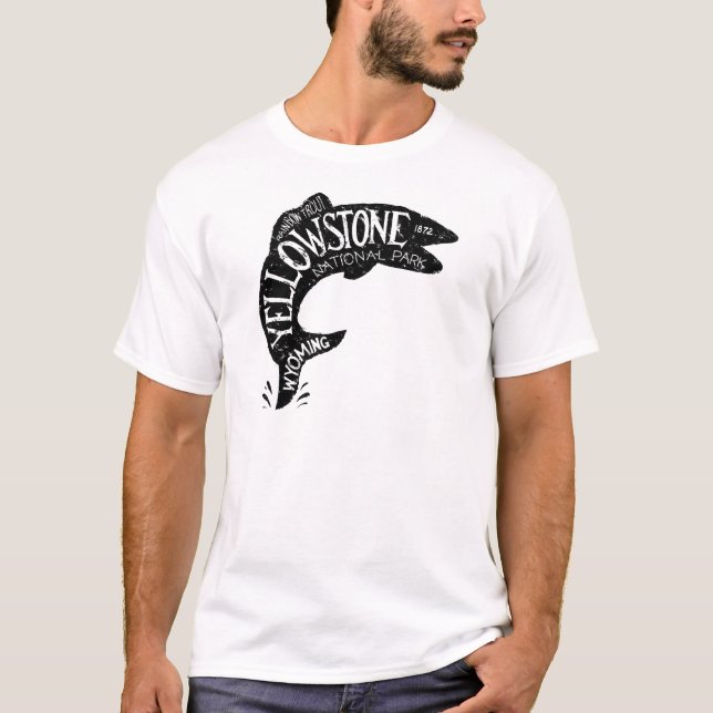 Yellowstone-Fischen T-Shirt (Vorderseite)