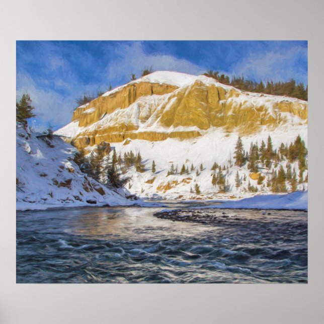 Yellowstone-Fluss Poster (Vorne)
